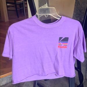 Cropped Kodak shirt with design on back